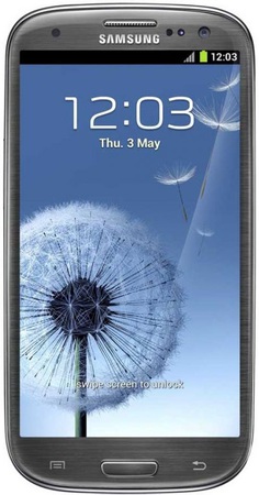 Смартфон Samsung Galaxy S3 GT-I9300 16Gb Titanium grey - Ишим
